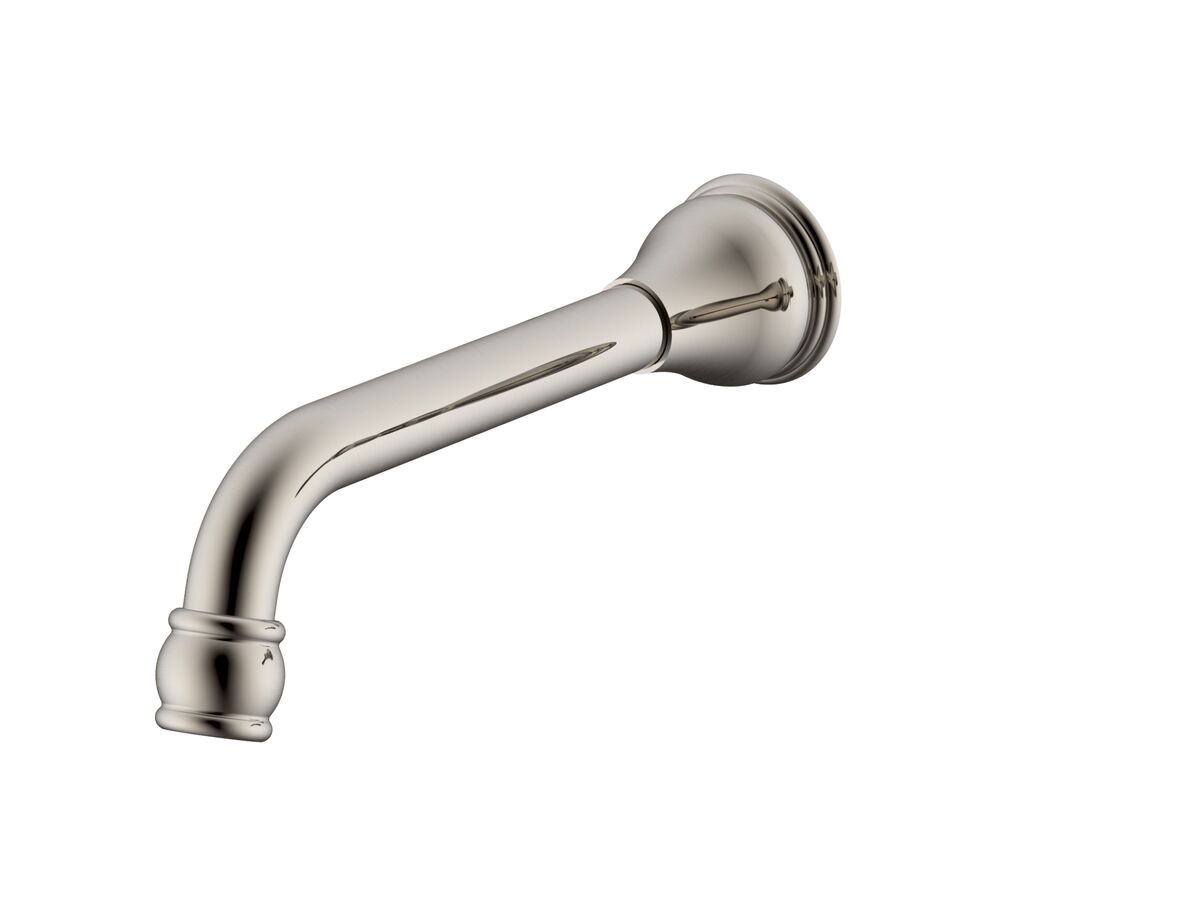 reece Milli Voir Wall Bath Outlet 220mm Brushed Nickel