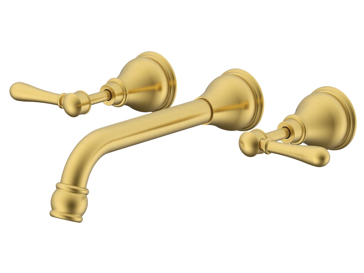 reece Milli Voir Wall Bath Set 150mm Lever Brushed Gold