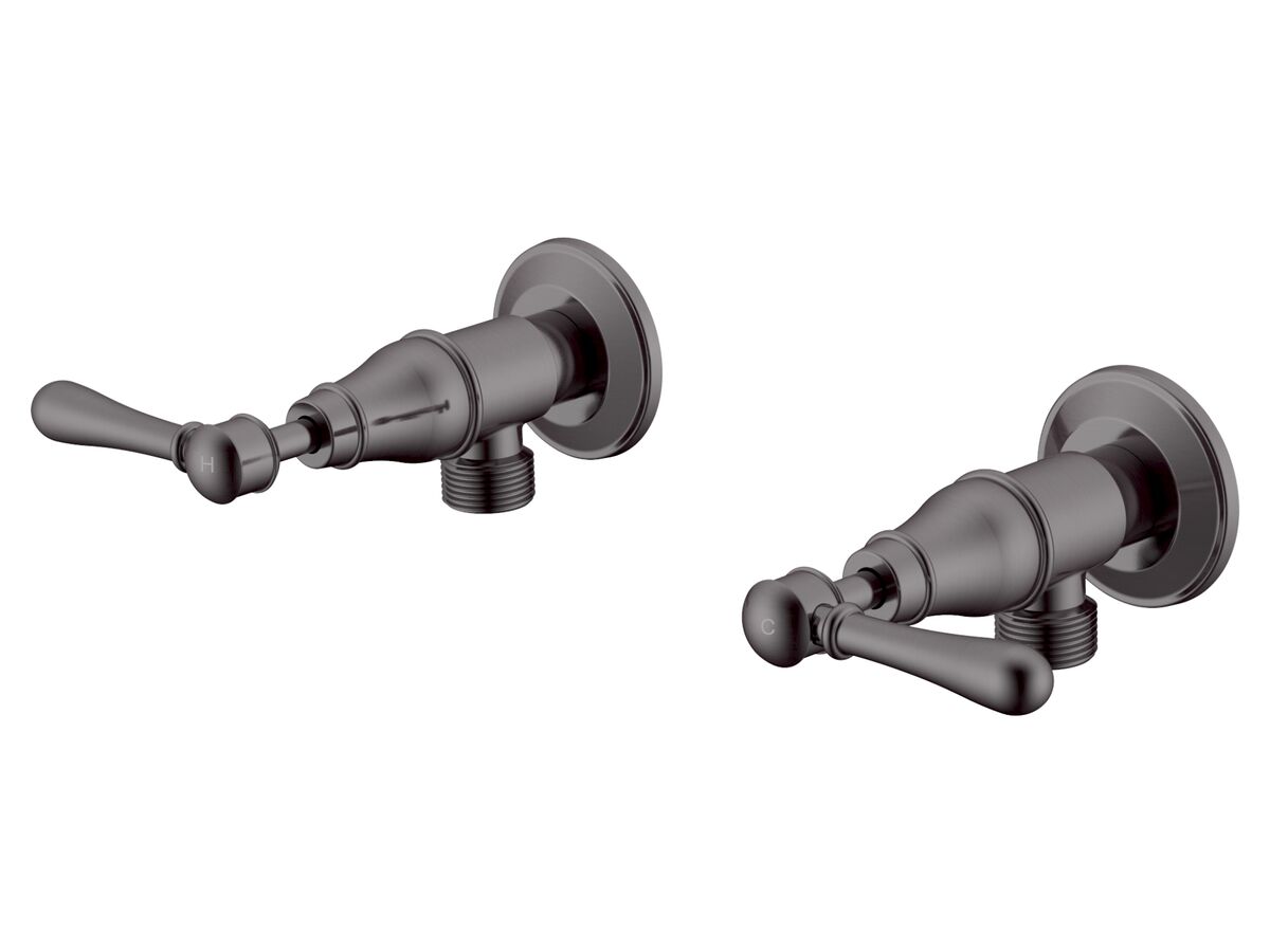 reece Milli Voir Washing Machine Stops Lever Brushed Gunmetal