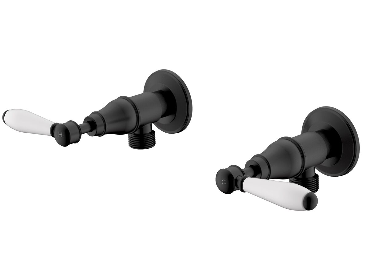 reece Milli Voir Washing Machine Stops Lever Porcelain Matte Black