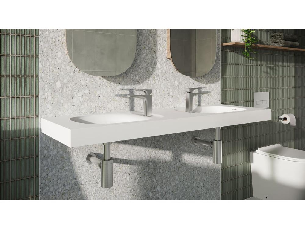Reece Milli Zato Basin Mixer Brushed Nickel (6 Star) Lead Free