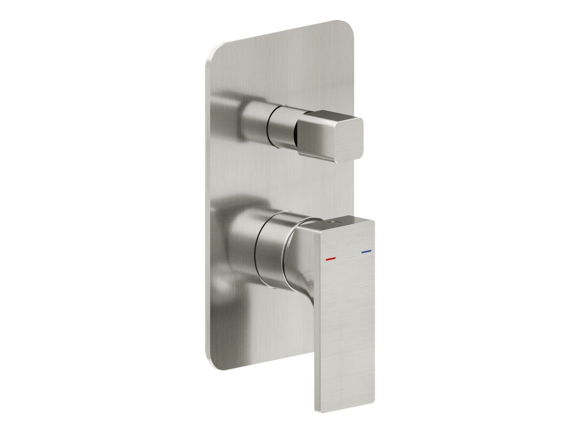reece Milli Zato Shower Mixer and Diverter Brushed Nickel