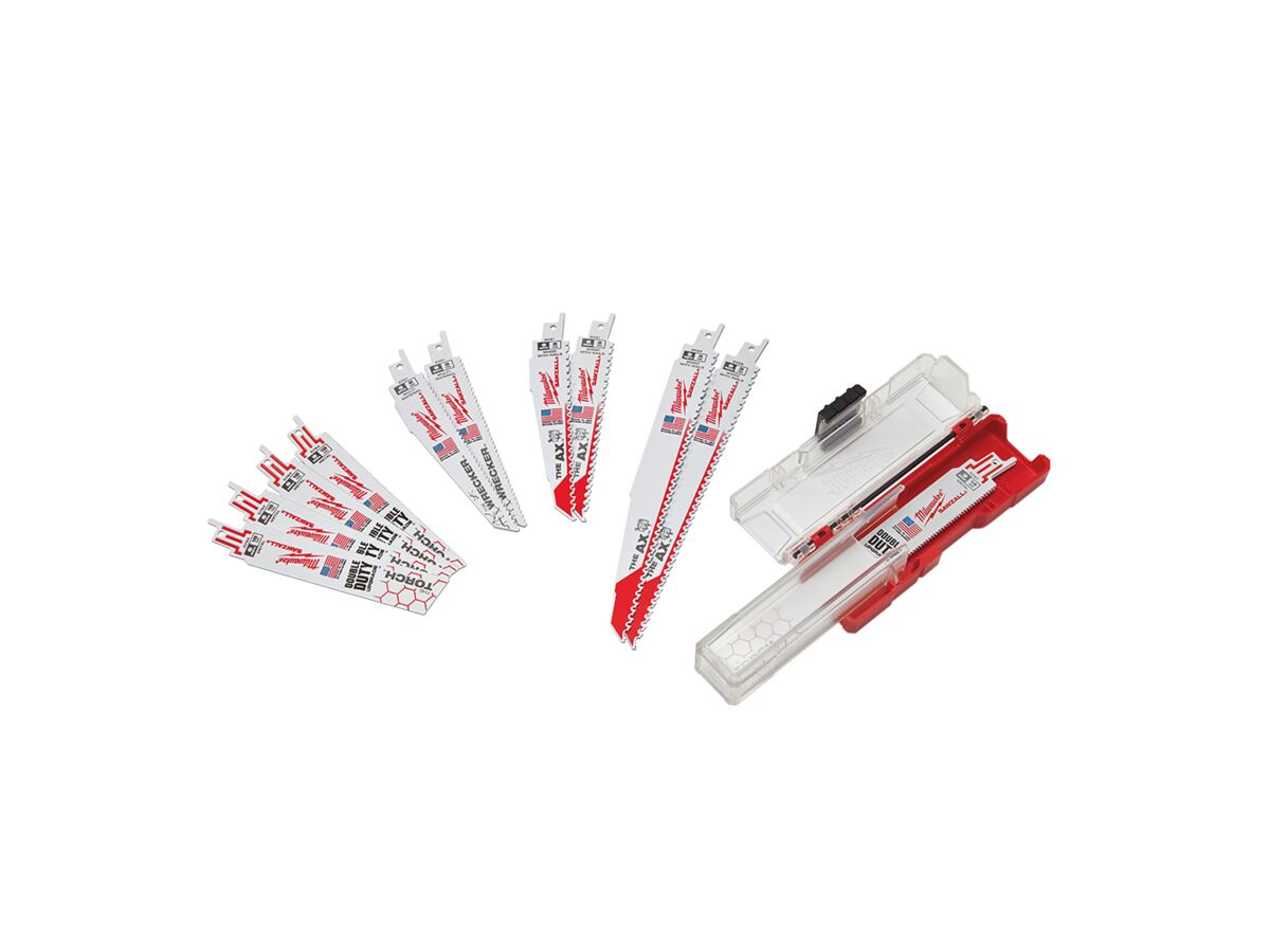 reece Milwaukee 12 Piece Sawzall Blade Kit Demolition New