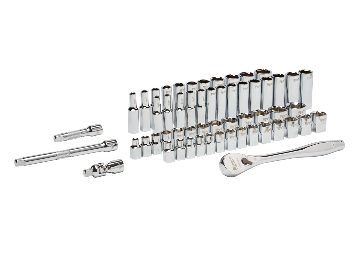 Reece Milwaukee 3/8" Drive 56 Piece Ratchet & Socket Set
