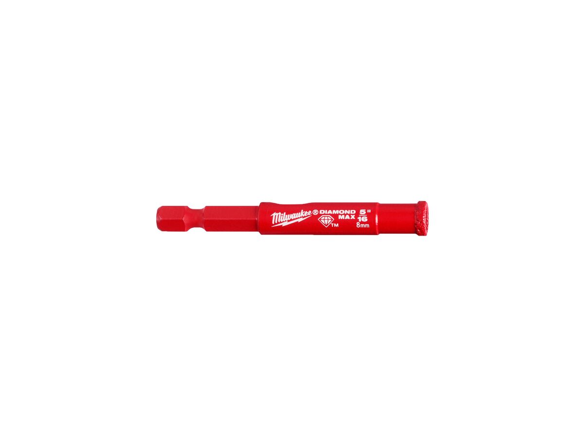 reece Milwaukee Diamond Max Diamond Grit One- Piece Hole Saw 8mm 5/16"