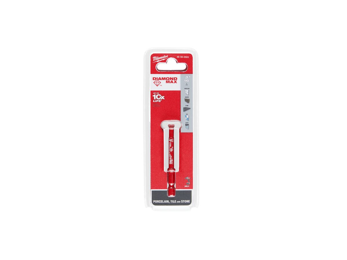 Reece Milwaukee Diamond Max Diamond Grit One- Piece Hole Saw 5mm 3/16"