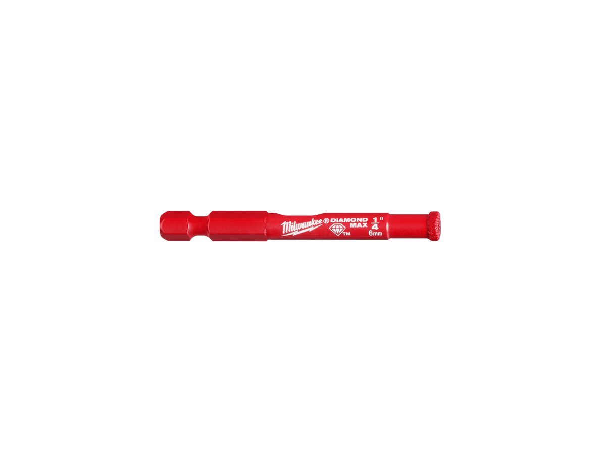 reece Milwaukee Diamond Max Diamond Grit One- Piece Hole Saw 6mm 1/4"