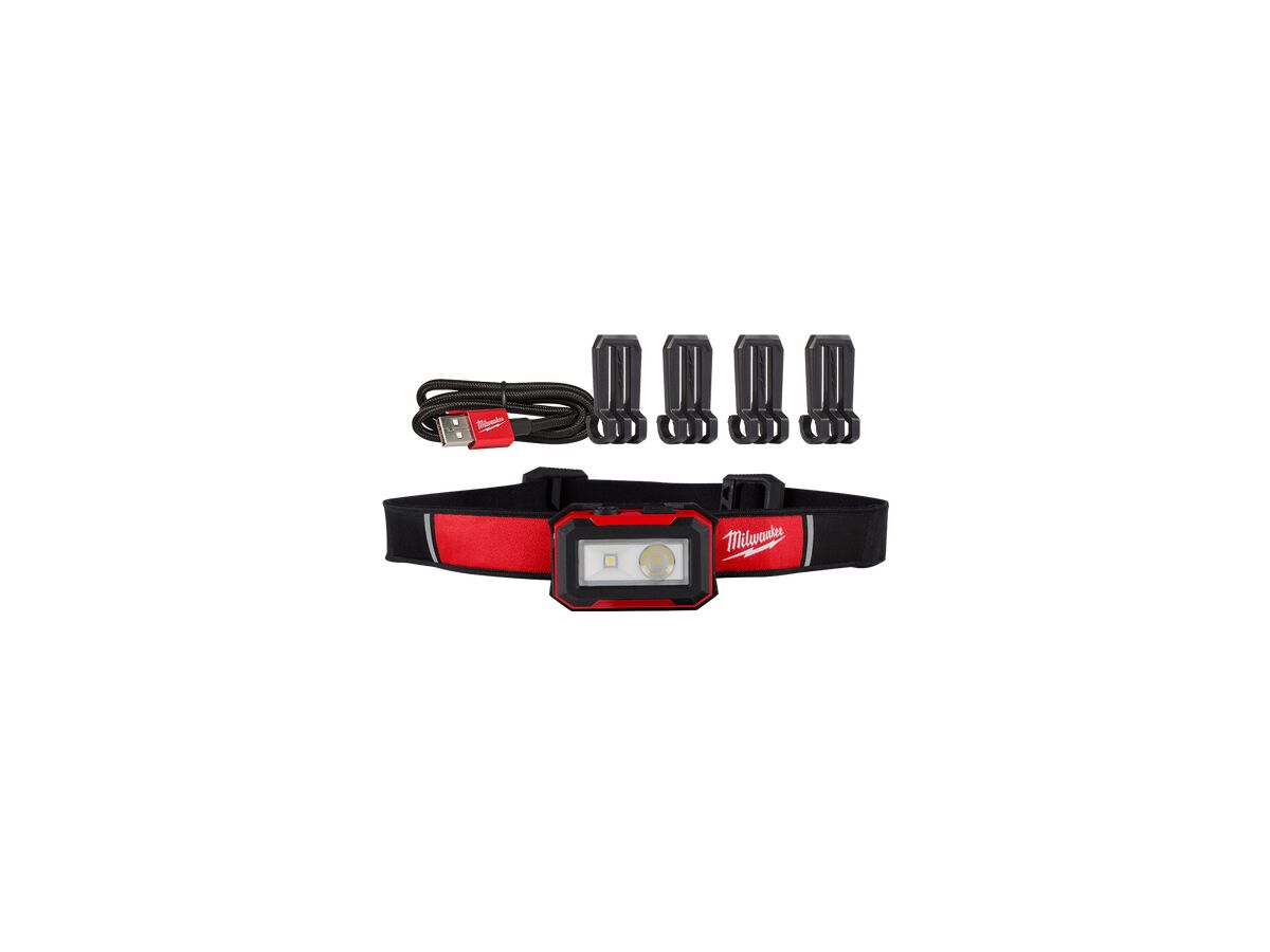 reece Milwaukee Internal Rechargeable Headlamp 450 Lumen
