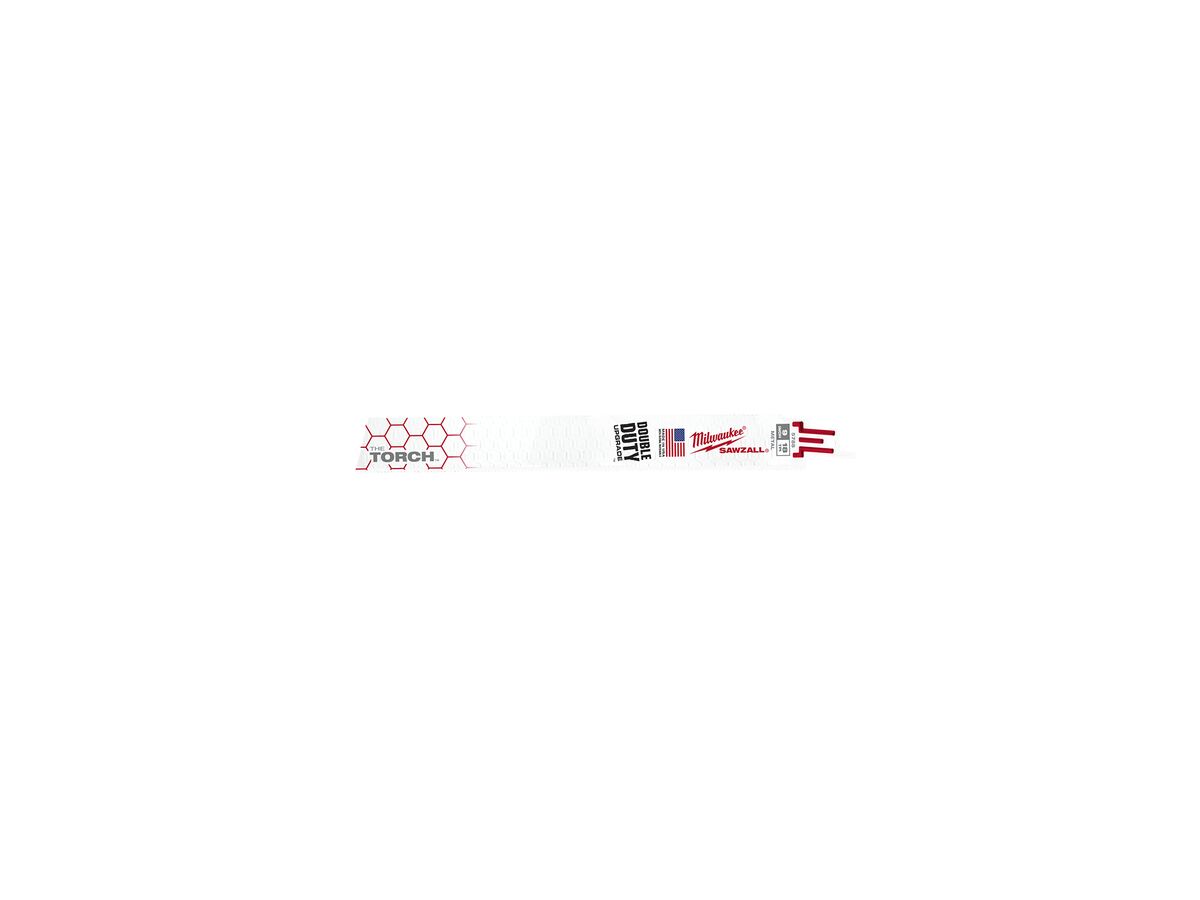 reece Milwaukee Reciprocating 230mm 18TPI 1" Torch Bimetal 5 Pack