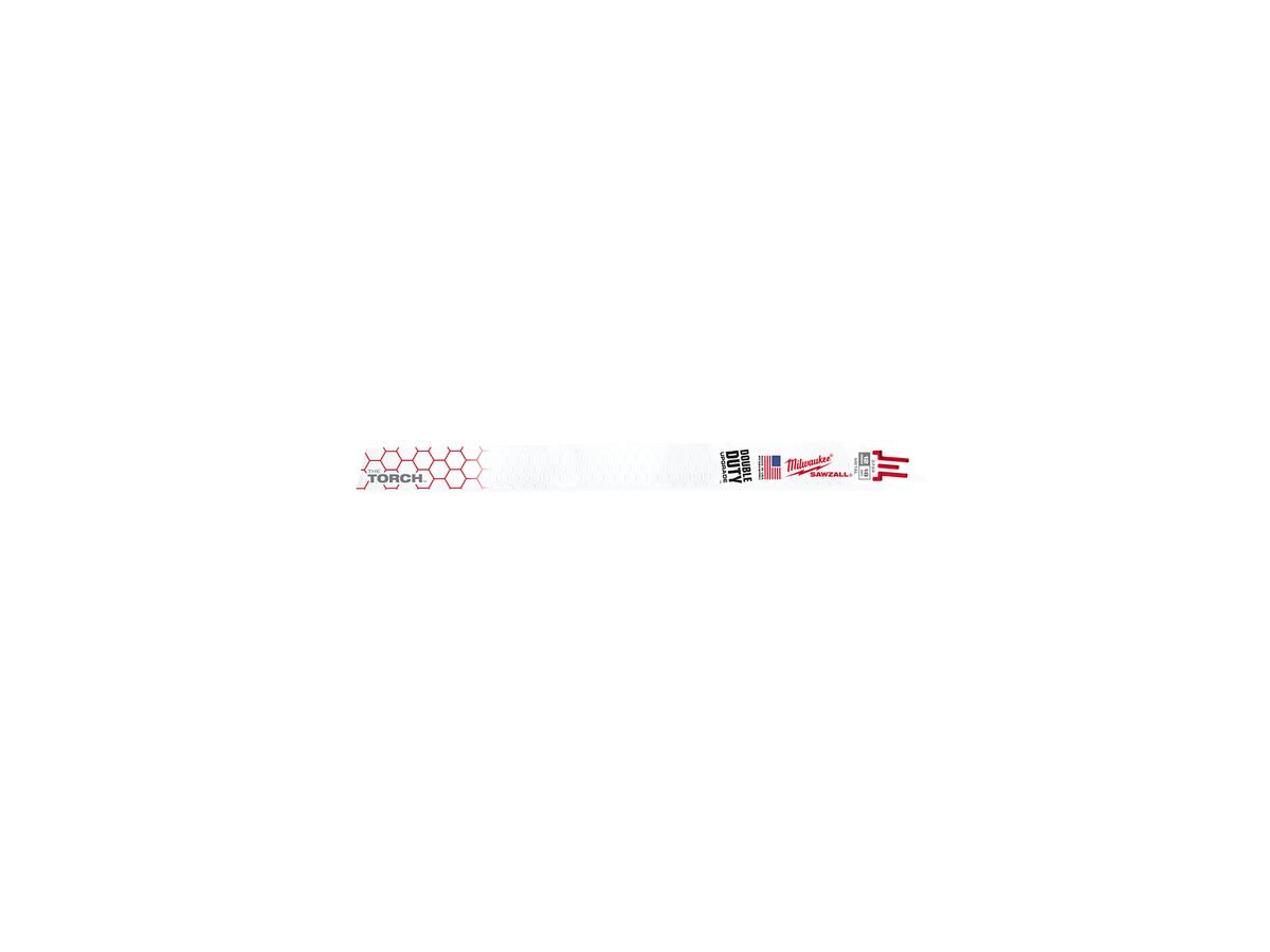 reece Milwaukee Reciprocating 300mm 18TPI 1" Torch Bimetal 5 Pack
