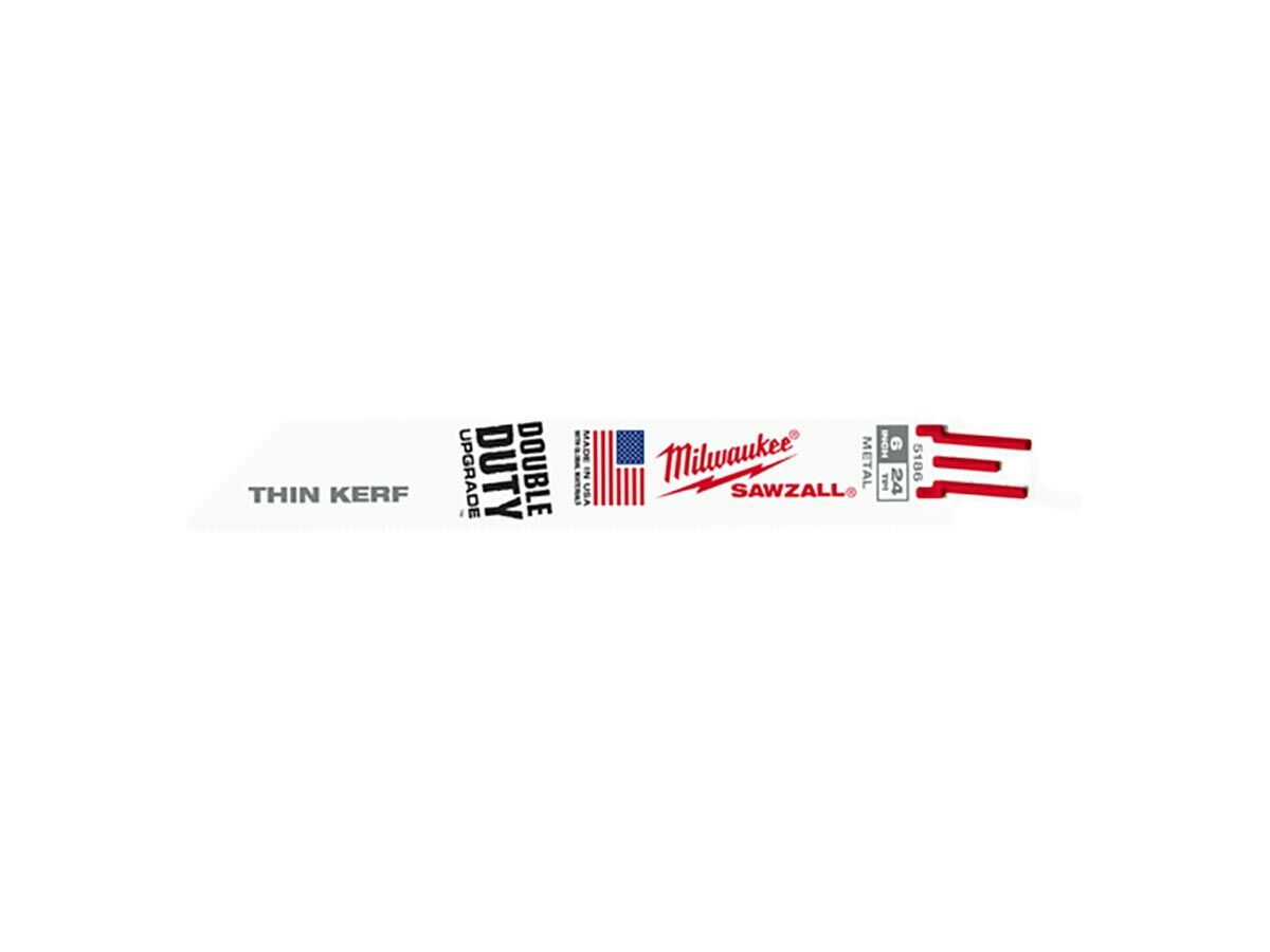 reece Milwaukee Reciprocating Blade 150mm 24TPI Bimetal 5 Pack