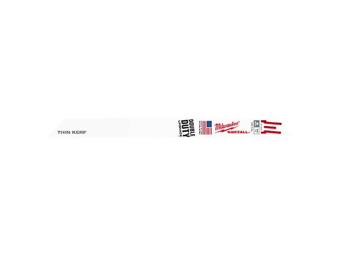 reece Milwaukee Reciprocating Blade 230mm 14TPI Bimetal 5 Pack