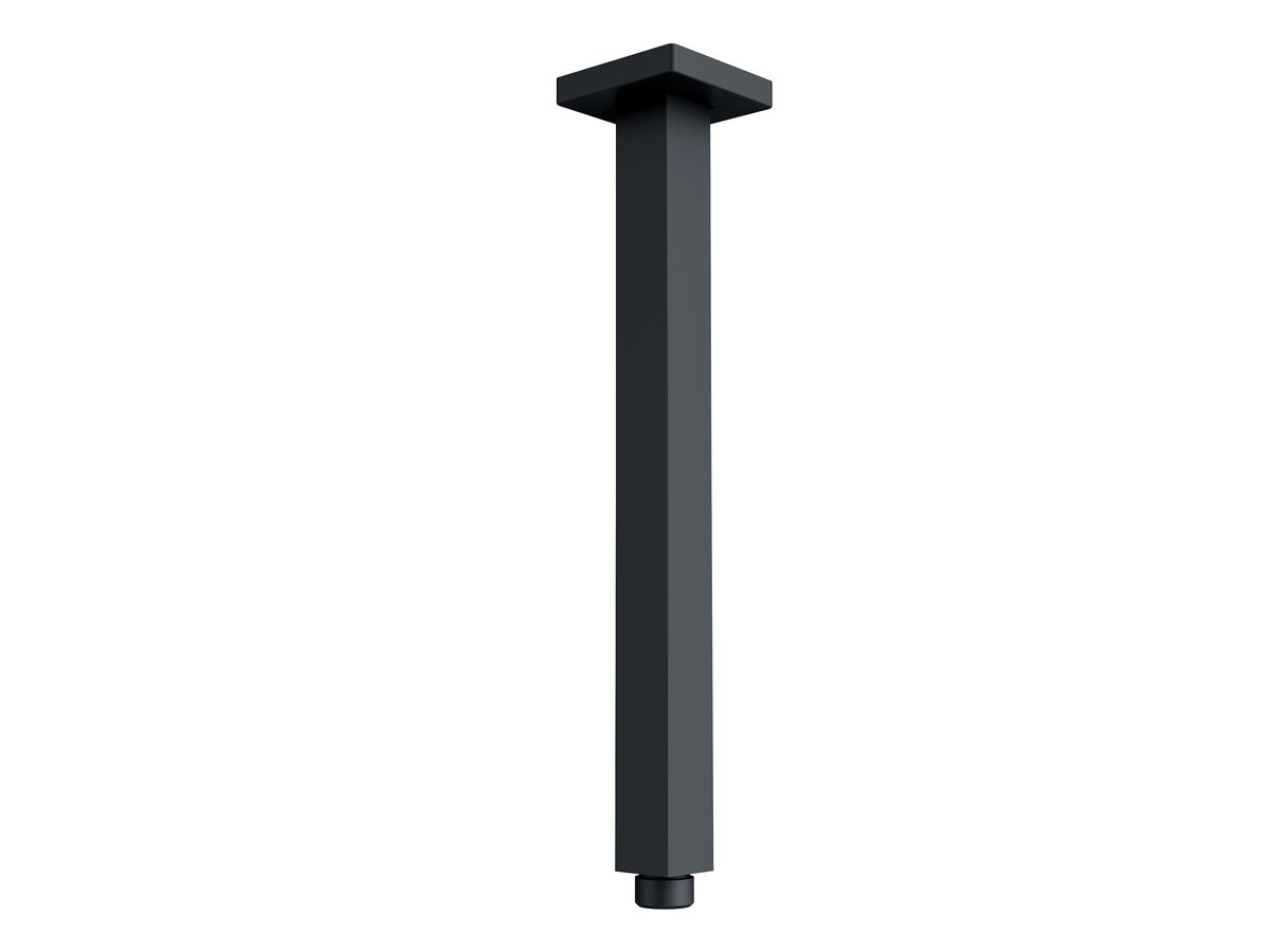 reece Mizu Bloc Ceiling Shower Arm Only 300mm Matte Black