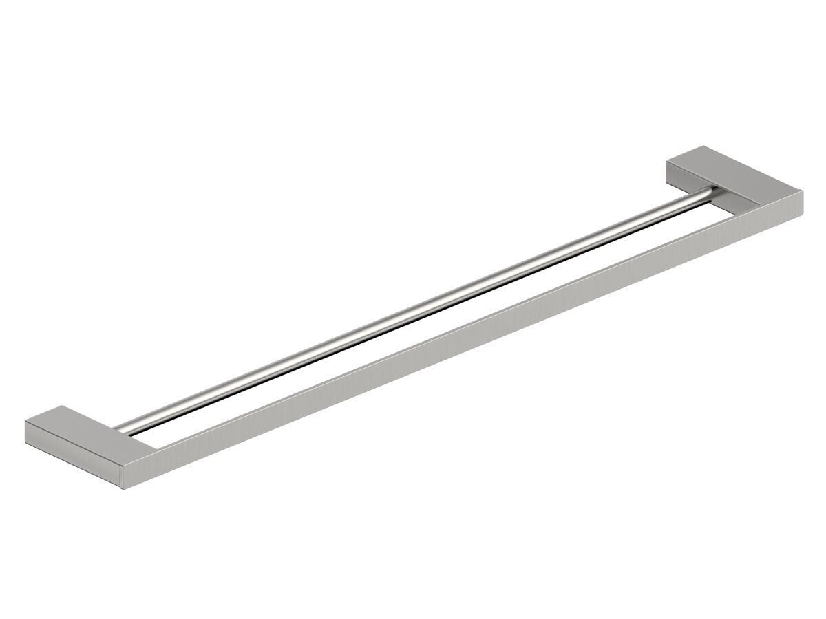reece Mizu Bloc Double Towel Rail 700mm Brushed Nickel