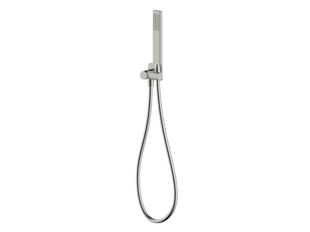 reece Mizu Bloc Handshower on Bracket Brushed Nickel (3 Star)