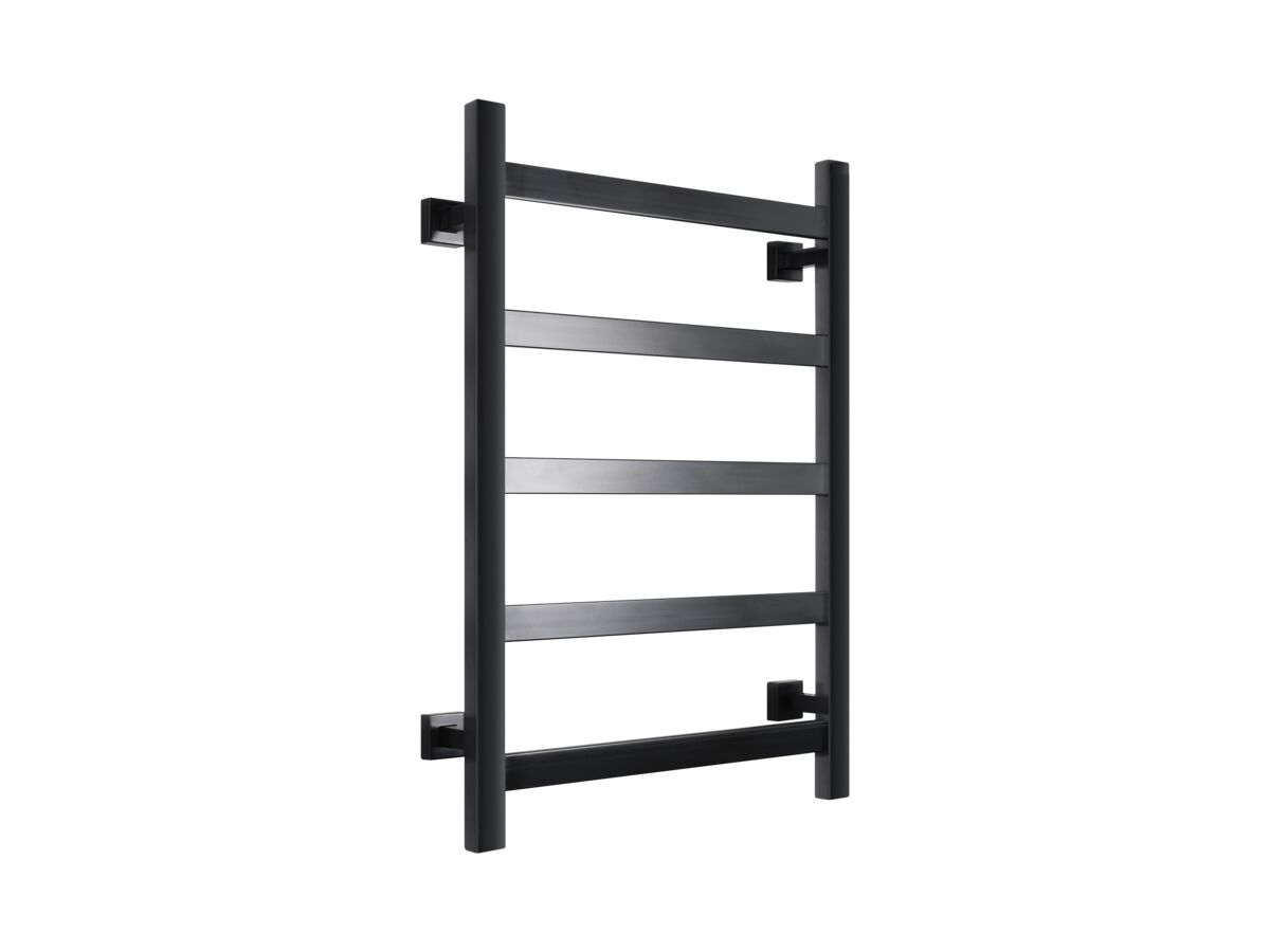 reece Mizu Bloc MK2 550 x 800mm Heated Towel Rail Low Voltage 24V Matte Black