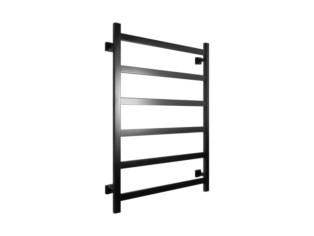 reece Mizu Bloc MK2 750 x 1050mm Heated Towel Rail Low Voltage 24V Matte Black