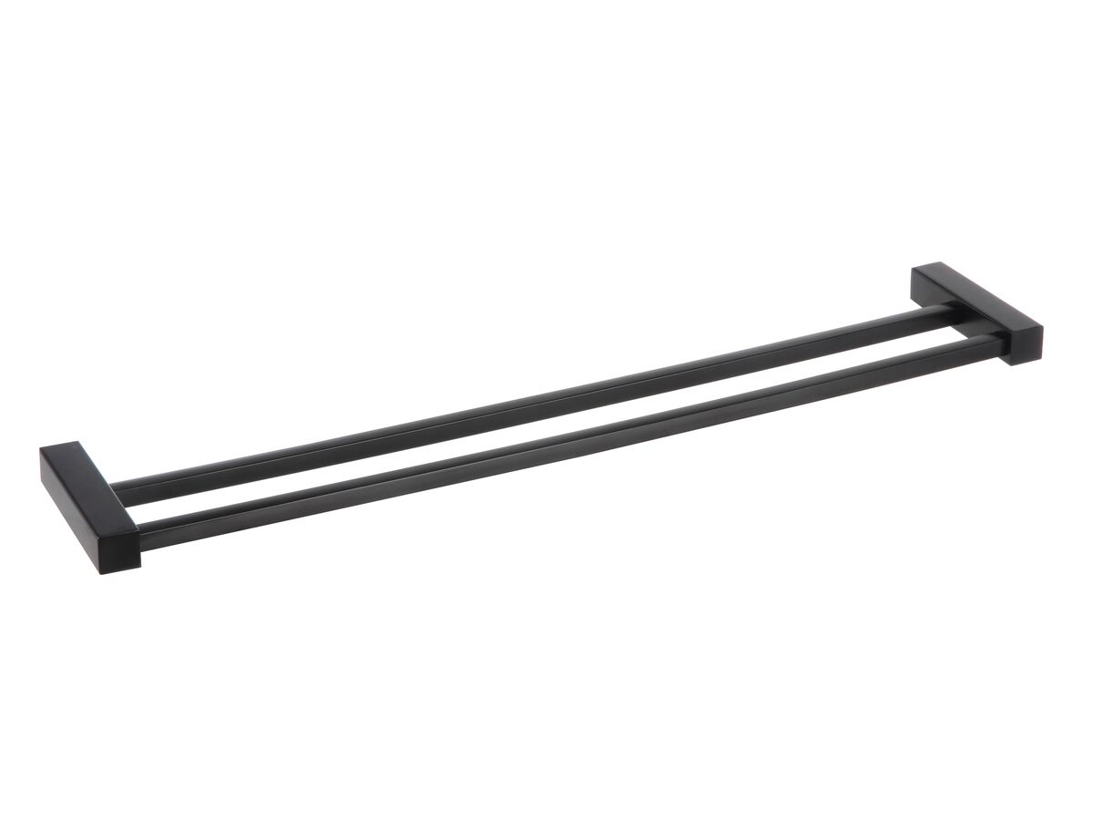 reece Mizu Bloc MK2 Double Towel Rail 760mm Matte Black