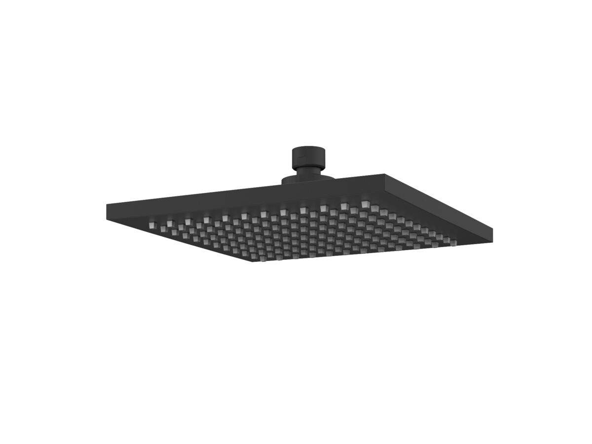 reece Mizu Bloc MK2 Overhead Shower 200mm ABS Matte Black (3 Star) reece Mizu Bloc MK2 Overhead Shower 200mm ABS Matte Black (3 Star)