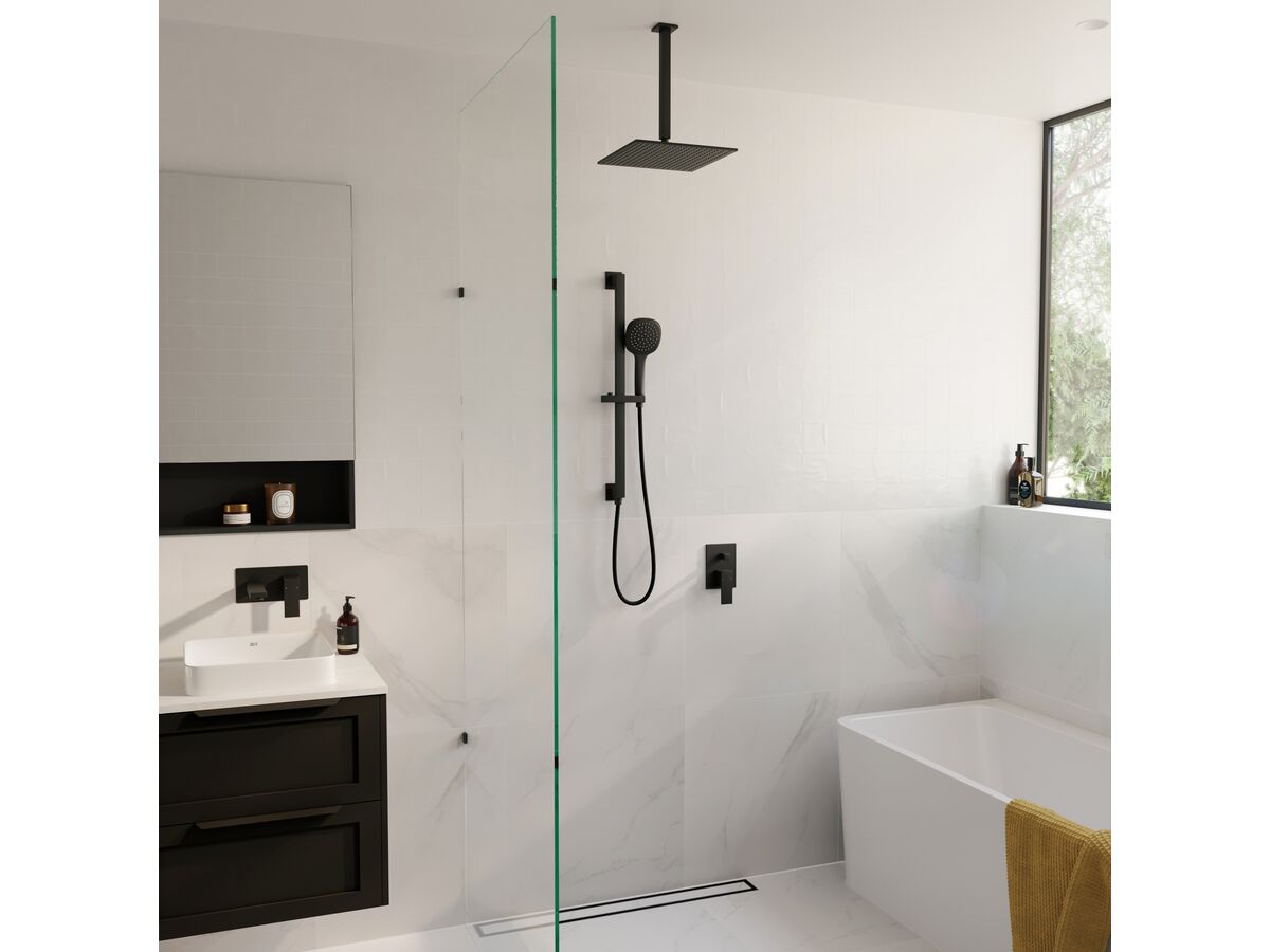 Reece Mizu Bloc MK2 Shower Mixer Tap With Diverter Matte Black