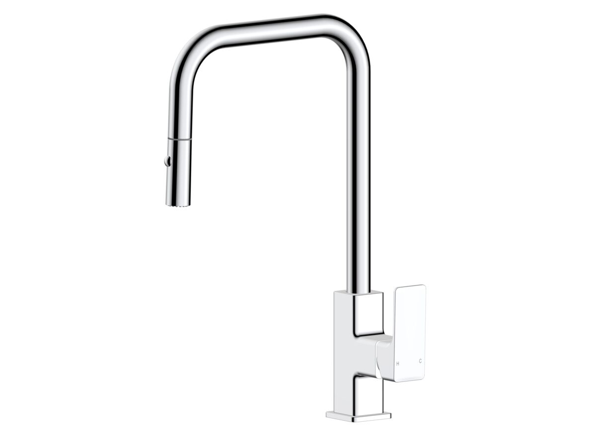 reece Mizu Bloc Pull Out Sink Mixer Chrome (5 Star) Lead Free