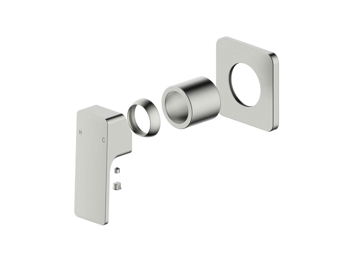 reece Mizu Bloc Shower Mixer Trimset Brushed Nickel Lead Free