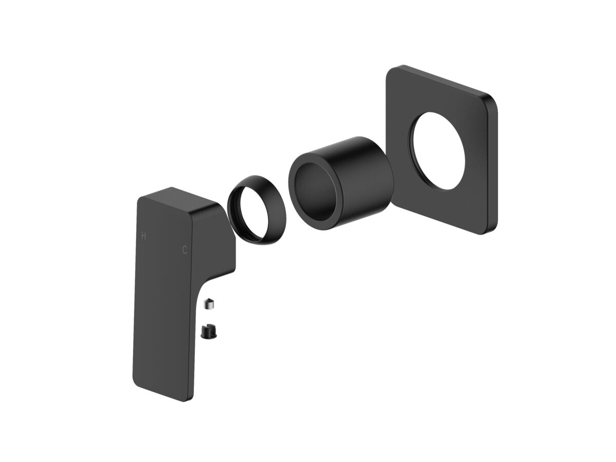 reece Mizu Bloc Shower Mixer Trimset Matte Black Lead Free