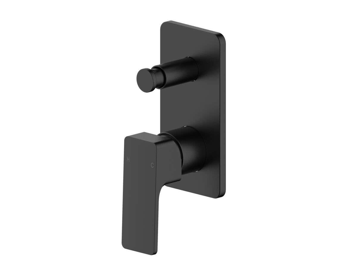 reece Mizu Bloc Shower Mixer with Diverter Kit Matte Black Lead Free