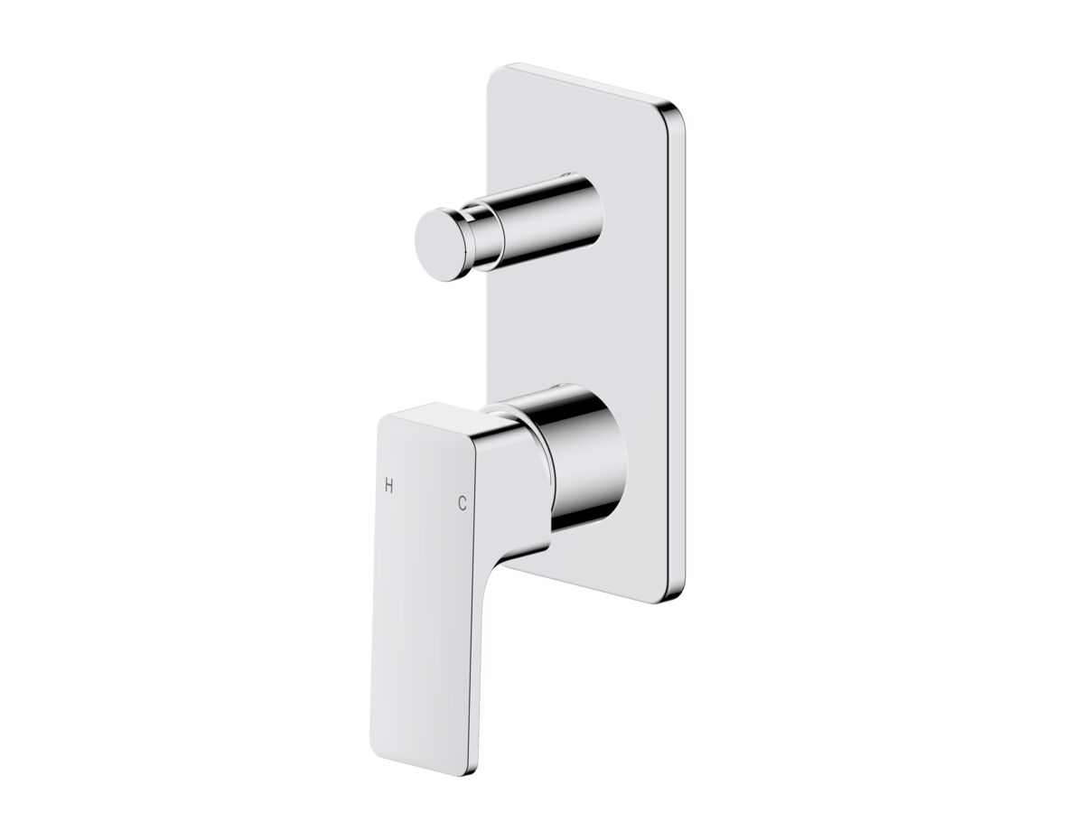 Reece Mizu Bloc Shower Mixer With Diverter Trimset Chrome Lead Free