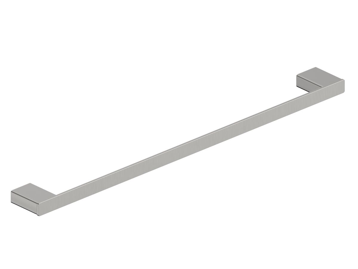 reece Mizu Bloc Single Towel Rail 600mm Brushed Nickel