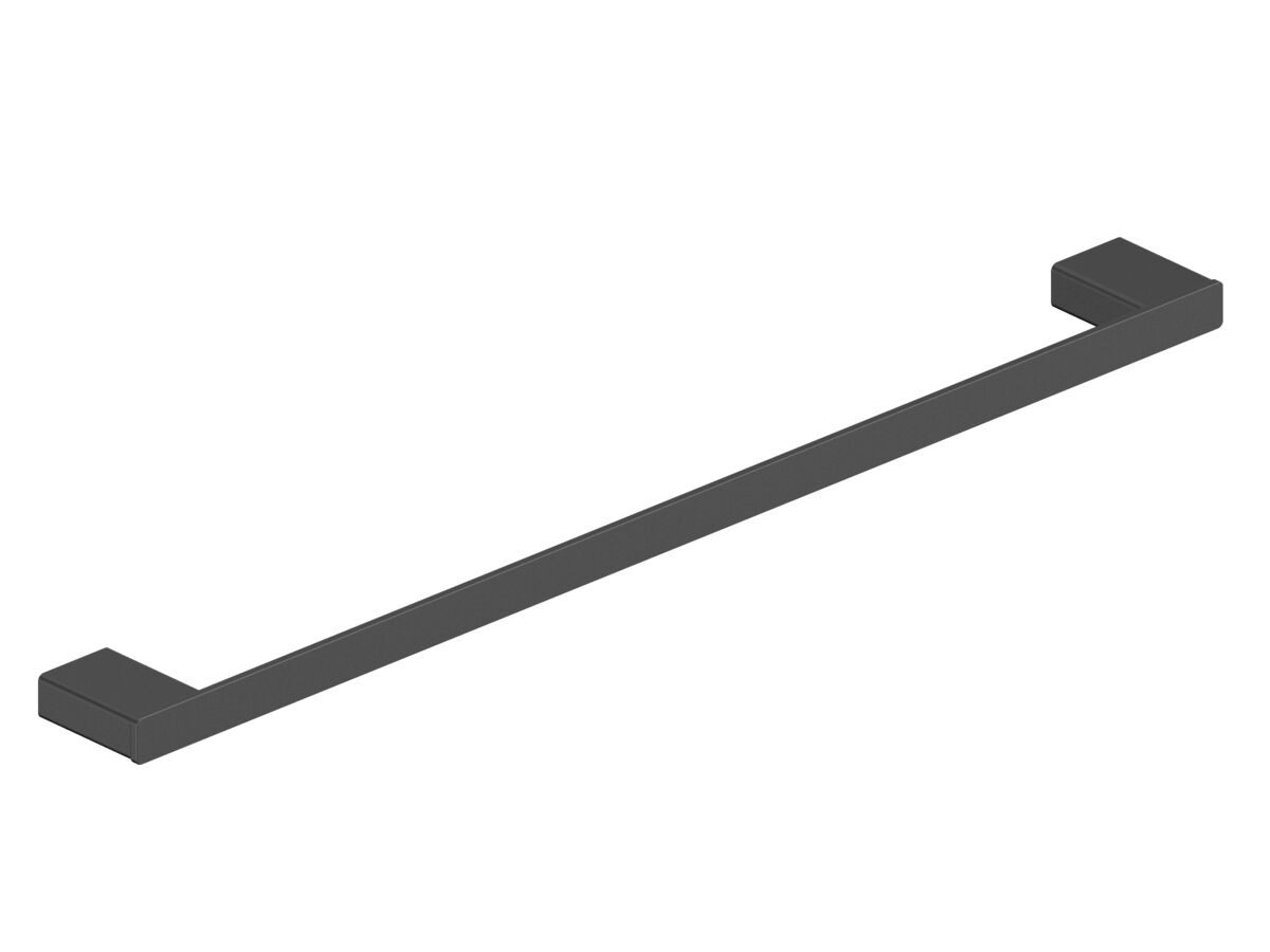 reece Mizu Bloc Single Towel Rail 600mm Matte Black