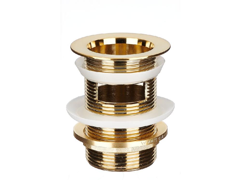 Reece Mizu Drift 40mm Traditional Plug And Waste With Overflow Brushed Gold