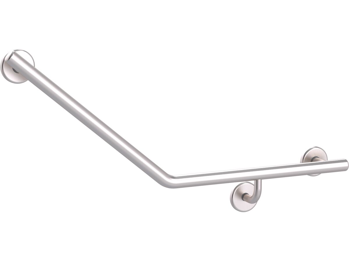 reece Mizu Drift 450 x 450 x 40 Degree Ambulant Toilet Grab Rail Right Hand Brushed Stainless Steel