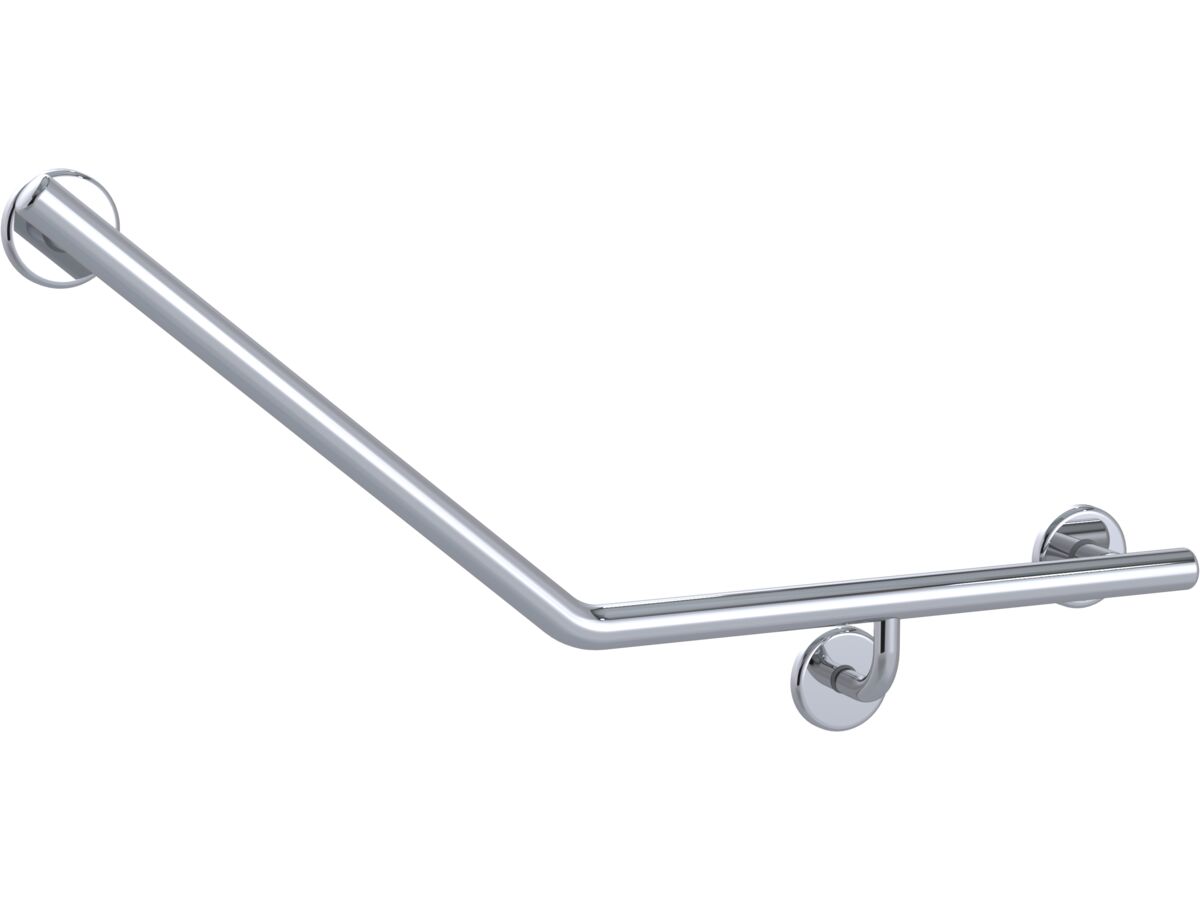 reece Mizu Drift 450 x 450 x 40 Degree Ambulant Toilet Grab Rail Right Hand Polished Stainless Steel