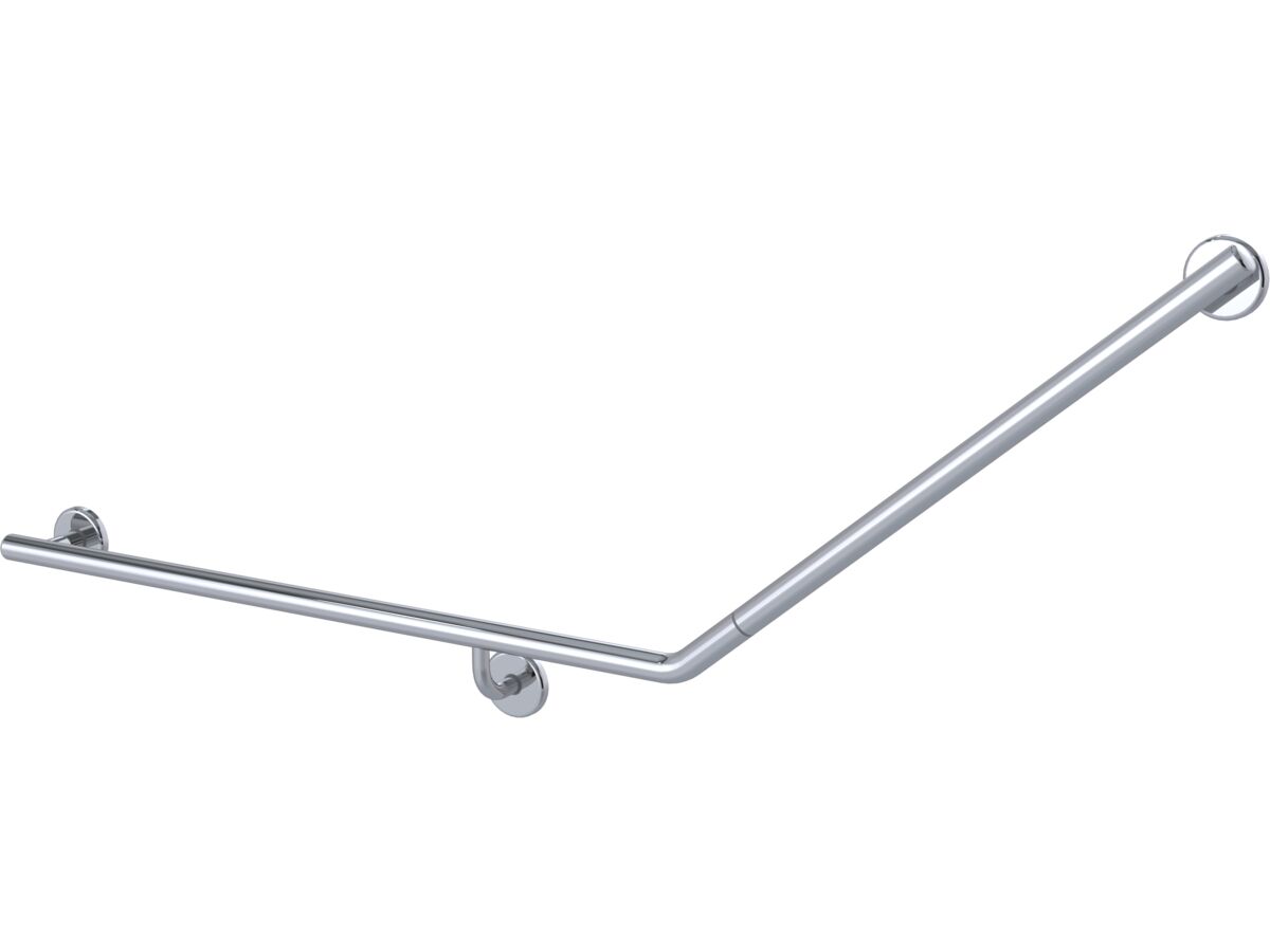 reece Mizu Drift 840 x 715 x 40 Degree Accessible Toilet Grab Rail Modular Left HandPolished Stainless Steel