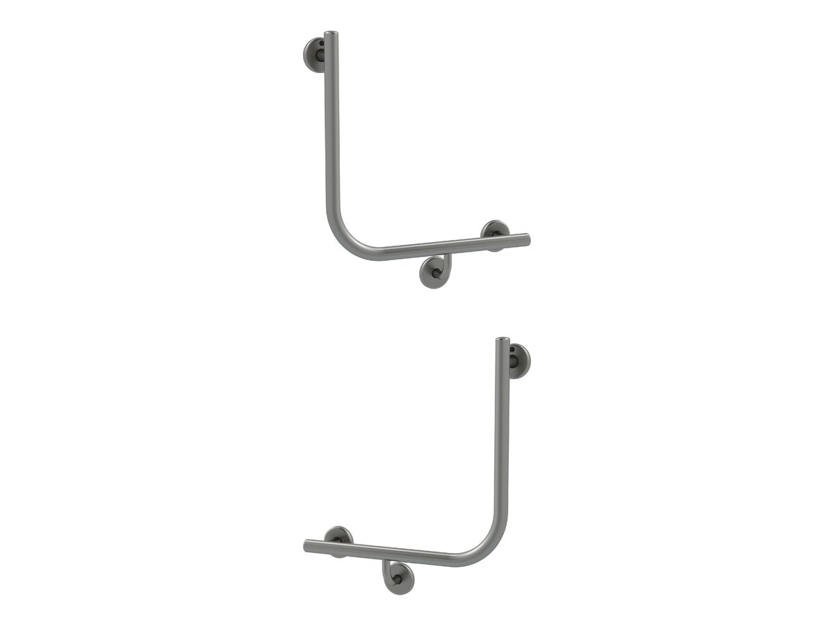 reece Mizu Drift 90 Degree Ambulant WC Left Hand & Right Hand Pair Brushed Gunmetal