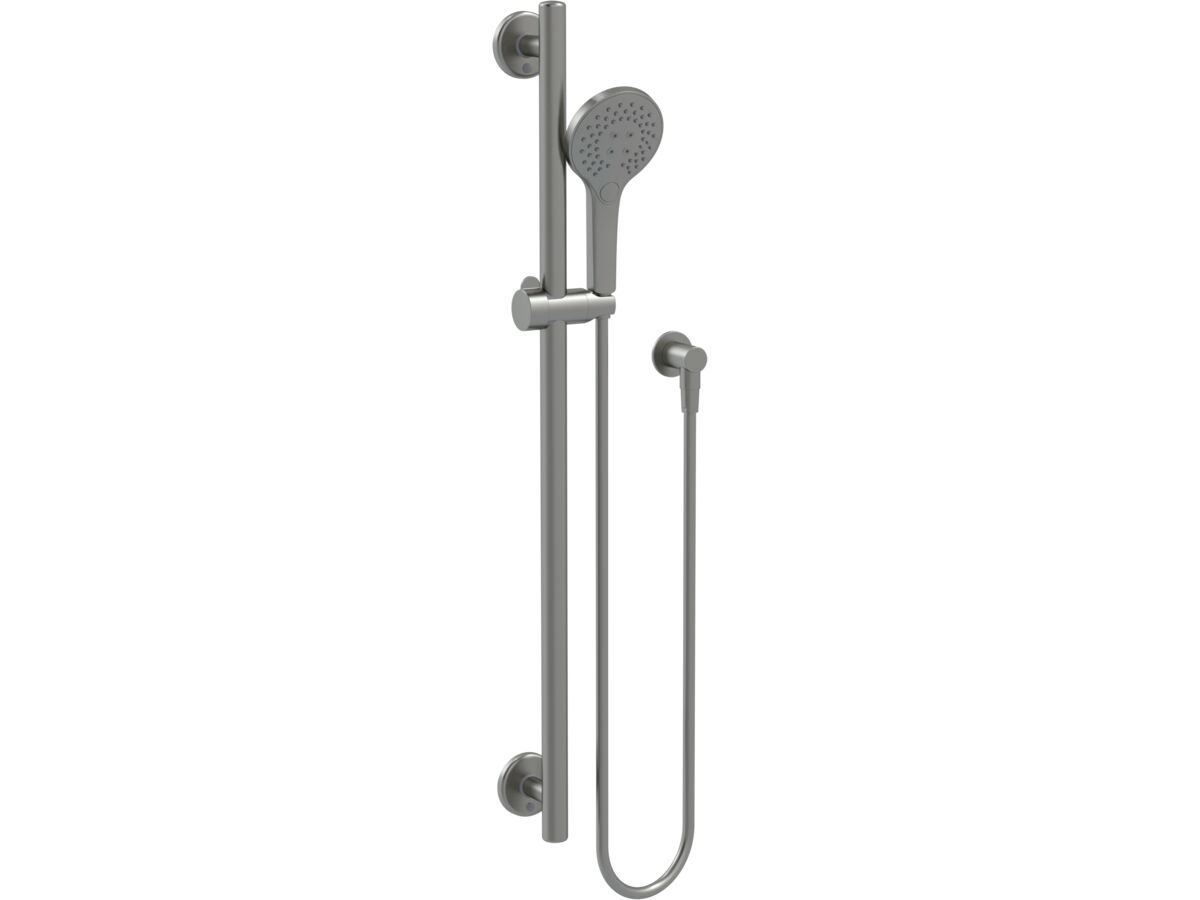 reece Mizu Drift 900mm Independent Straight Handshower Grab Rail Kit 3 function Brushed Gunmetal (5 Star)