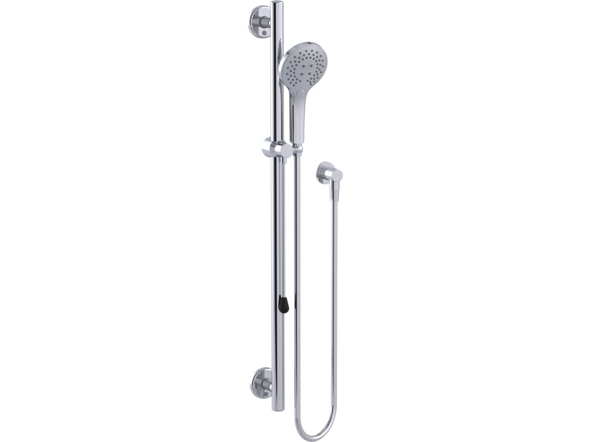 reece Mizu Drift 900mm Straight Handshower Modular Grab Rail Kit 3 function with Push Pull Chrome / Polished Stainless Steel (5 Star)