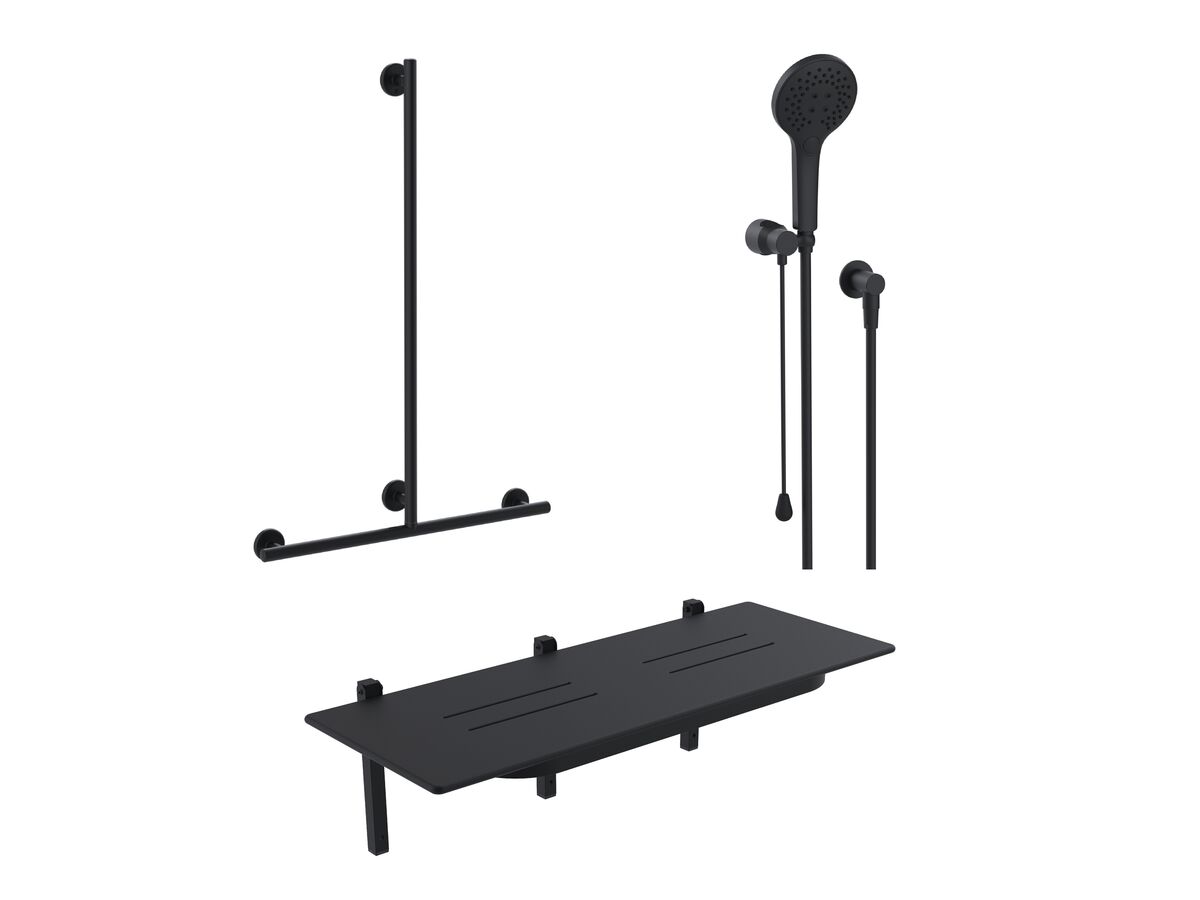 reece Mizu Drift Accessible Shower Set Matte Black (5 Star)