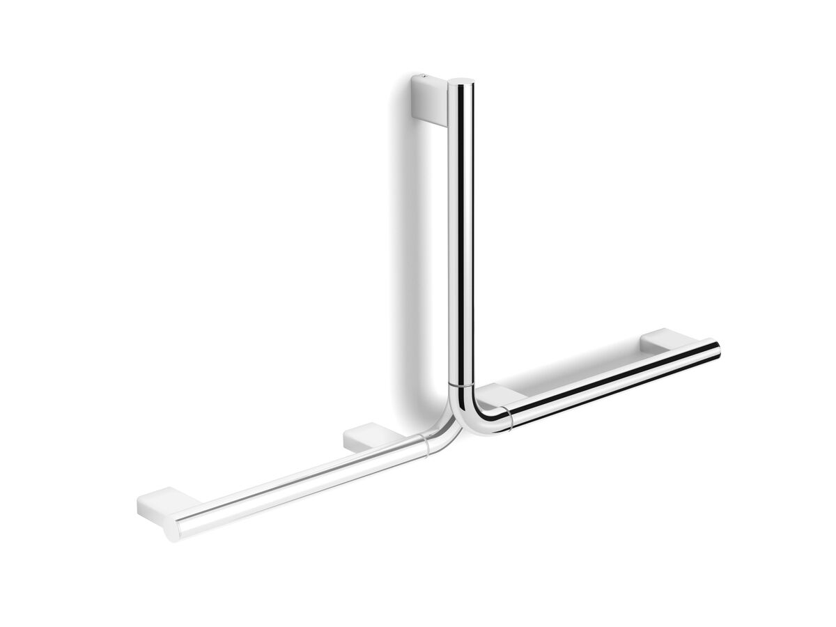 reece Mizu Drift Assisted Living 300 x 400mm 90 Degree Angled Grab Rail Chrome