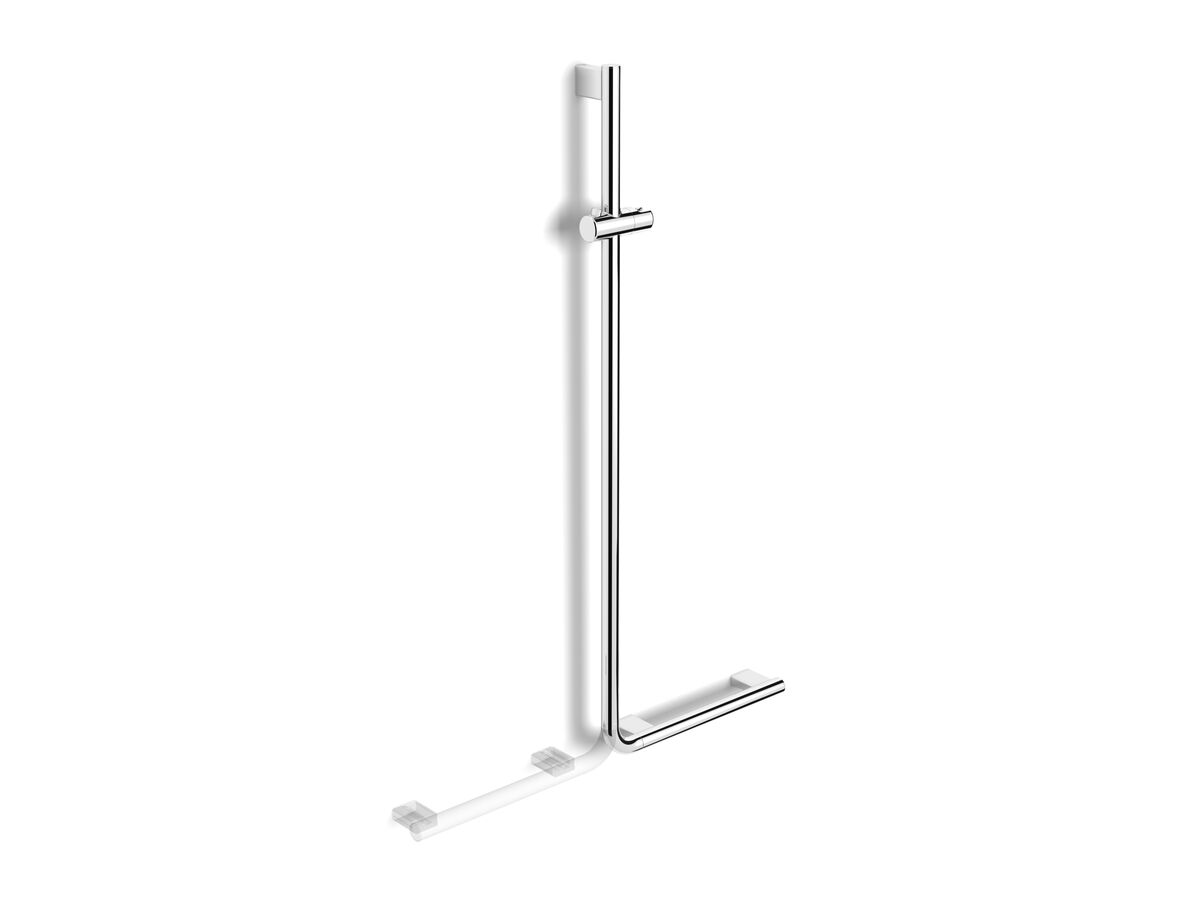 reece Mizu Drift Assisted Living 300mm x 1185mm 90 Degree Shower Grab Rail Chrome Plated