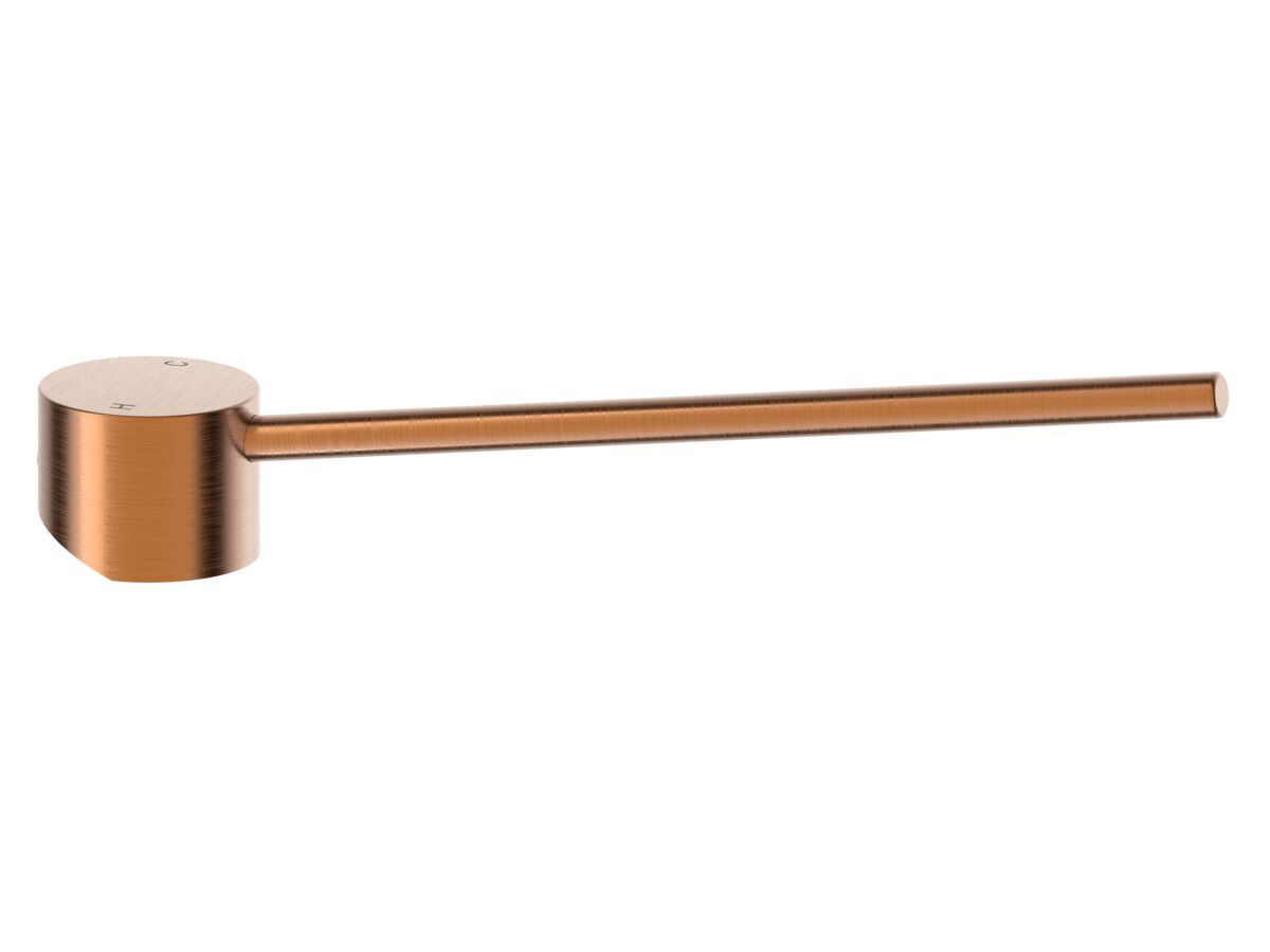 reece Mizu Drift Basin Mixer Extended Lever Only Brushed Bronze