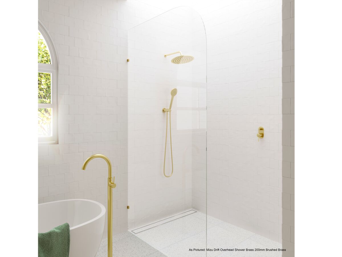 Reece Mizu Drift Brass Overhead Shower 200mm Brushed Brass (3 Star)