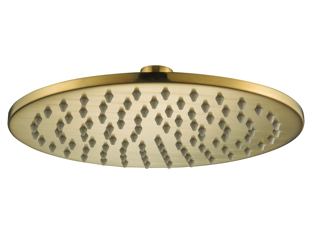 reece Mizu Drift Brass Overhead Shower 200mm Brushed Brass (3 Star) reece Mizu Drift Brass Overhead Shower 200mm Brushed Brass (3 Star)