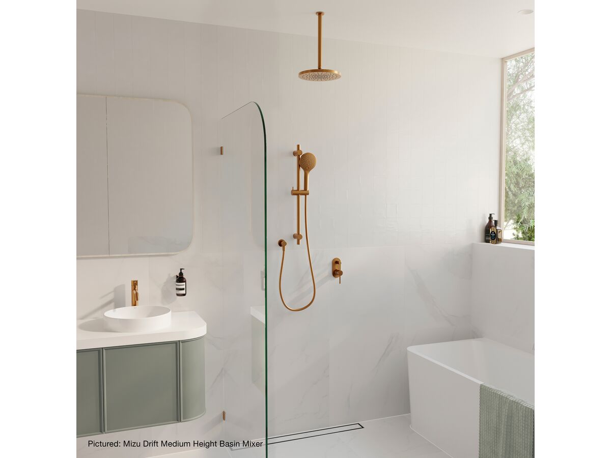 Reece Mizu Drift Brass Overhead Shower 200mm Brushed Bronze (3 Star)