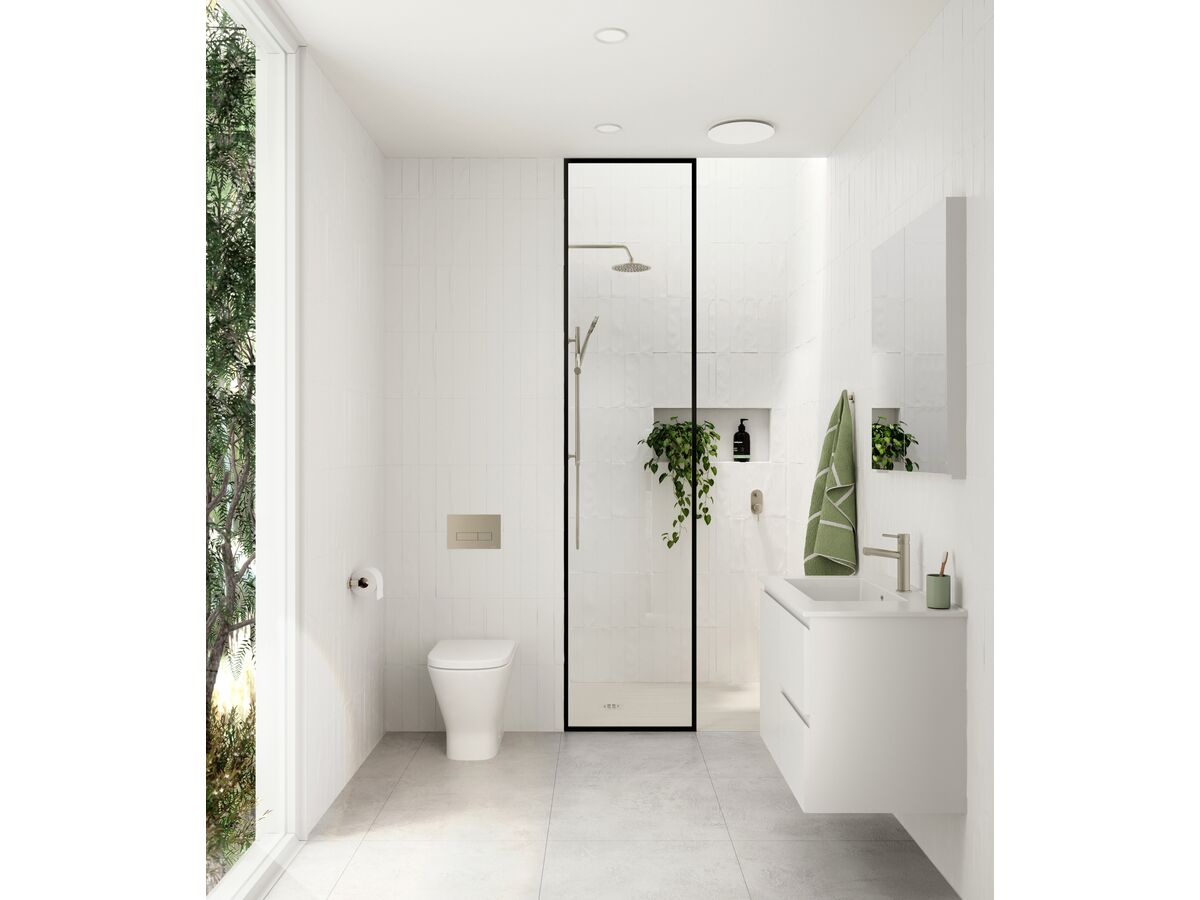 Reece Mizu Drift Brass Overhead Shower 200mm Brushed Nickel (3 Star)