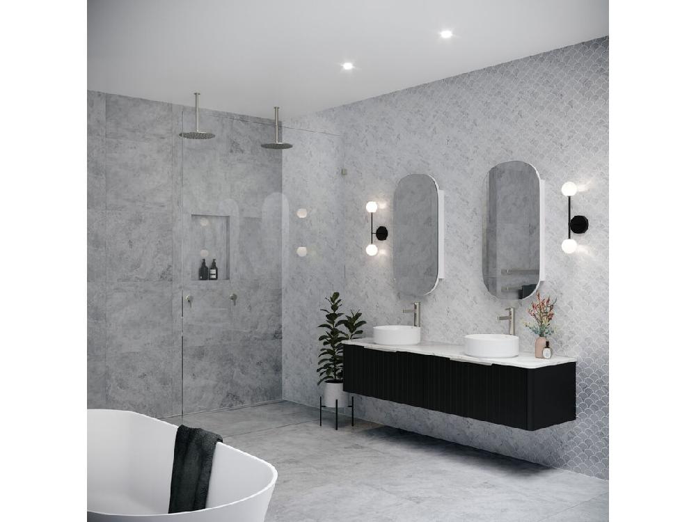 Reece Mizu Drift Brass Overhead Shower 200mm Brushed Nickel (3 Star)