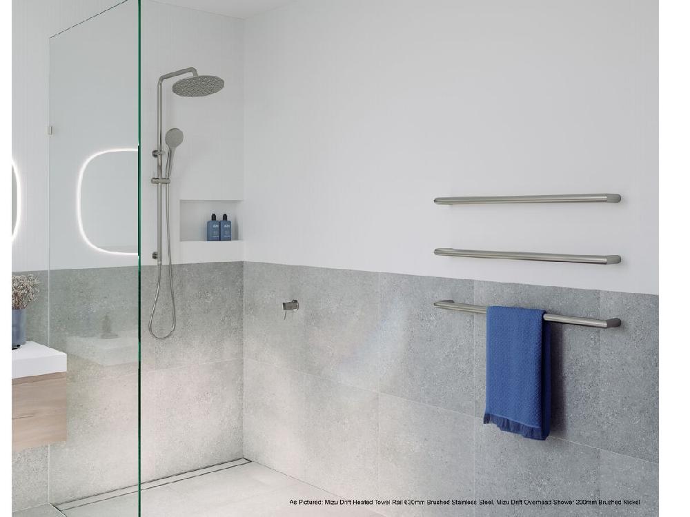 Reece Mizu Drift Brass Overhead Shower 300mm Brushed Nickel (3 Star)
