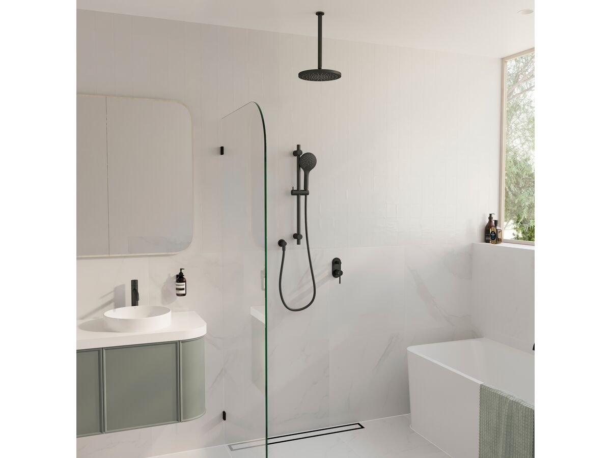 Reece Mizu Drift Ceiling Shower Arm Only 300mm Matte Black