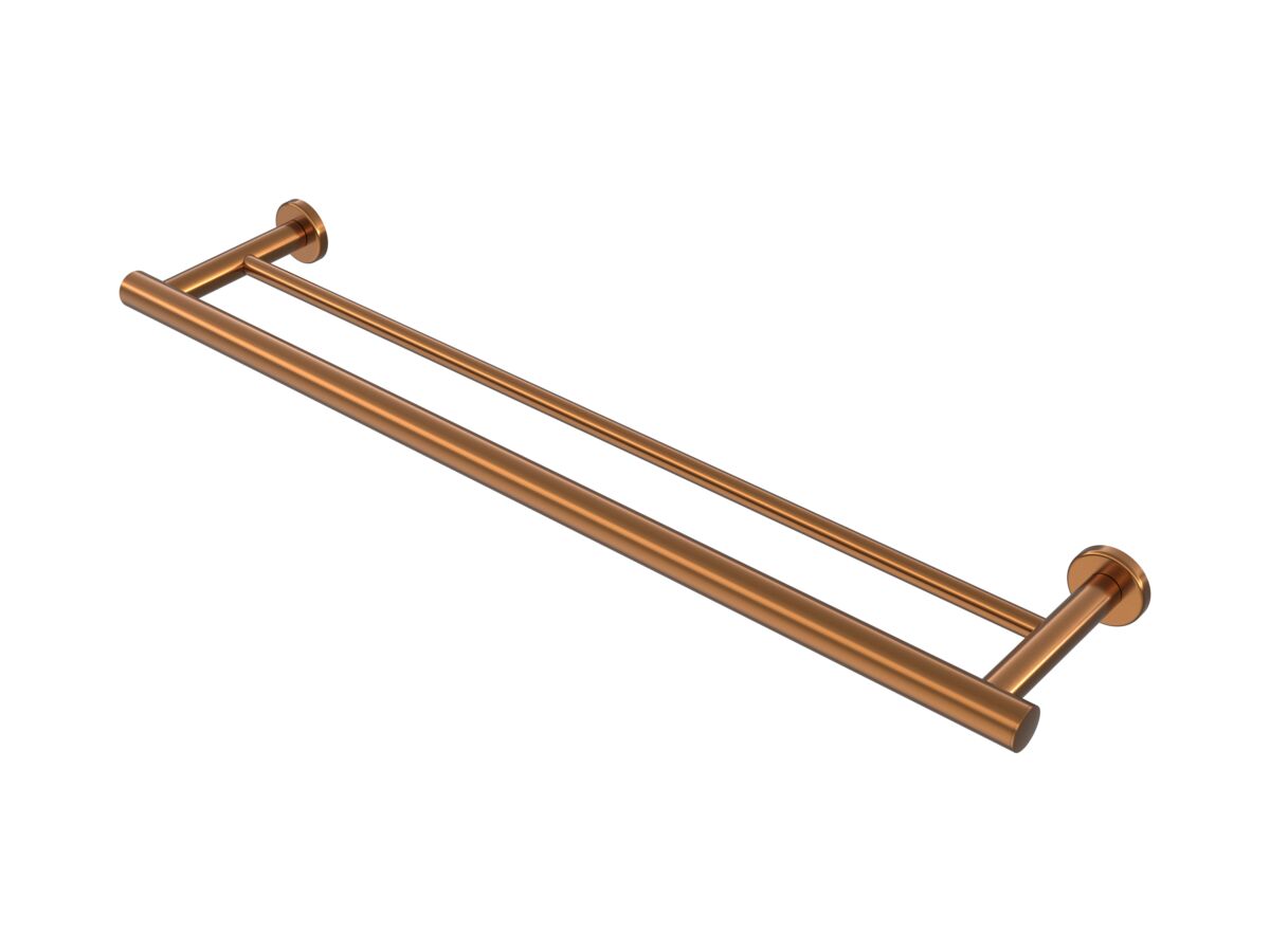 Reece Mizu Drift Double Towel Rail 600mm Brushed Bronze